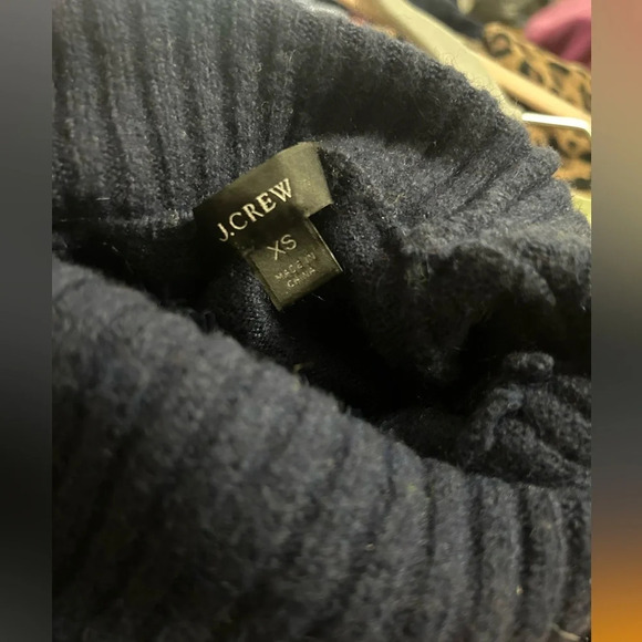 J. Crew Multistripe Rainbow Supersoft Yarn Turtleneck Sweater Alpaca Wool XS - Picture 3 of 5